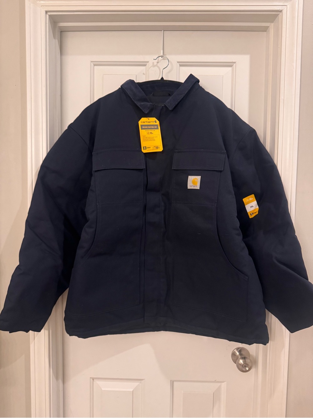 Carhartt Navy Firm Duck Traditional Coat